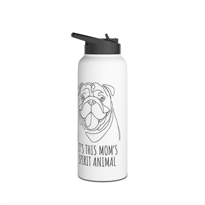 British Bulldog Spirit Animal Water Bottle