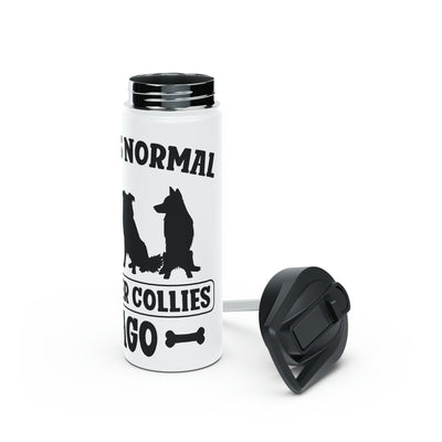 I Was Normal 2 Border Collies Ago Water Bottle