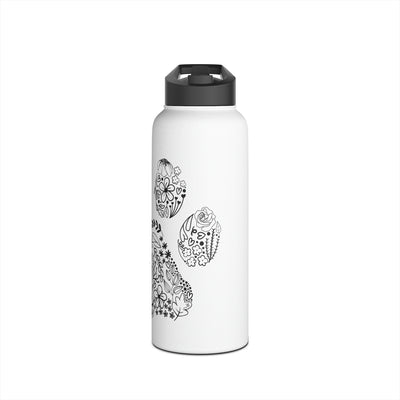 Floral Paw Water Bottle