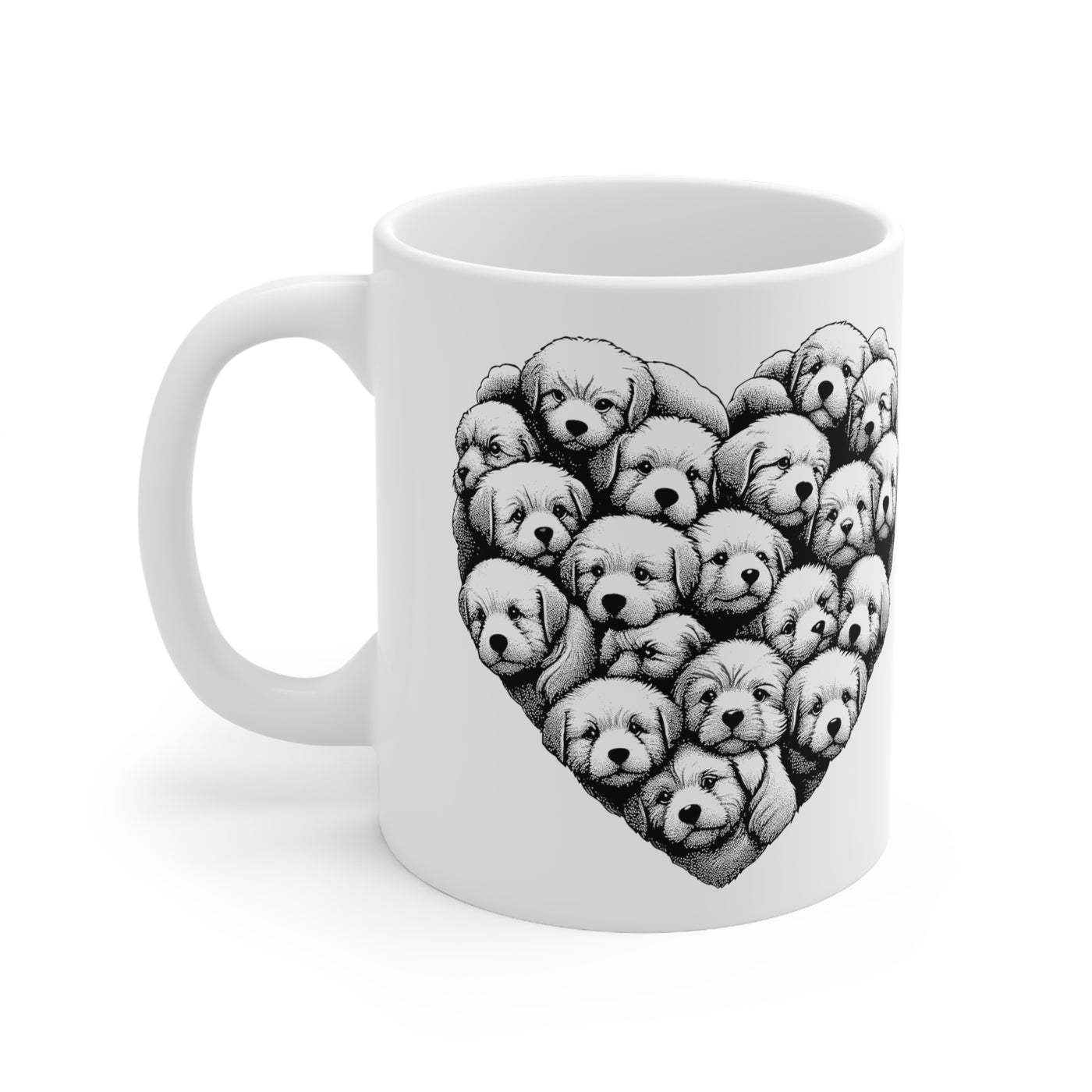 Heart Of Dogs Ceramic Mug 11oz