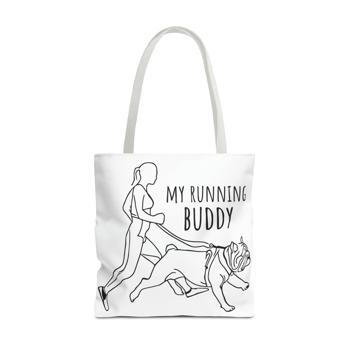 My Running Buddy Tote Bag