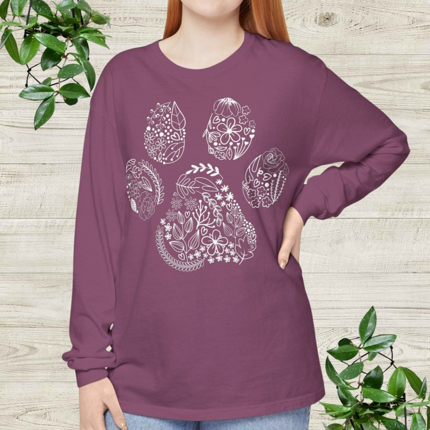 Floral Paw Long Sleeves