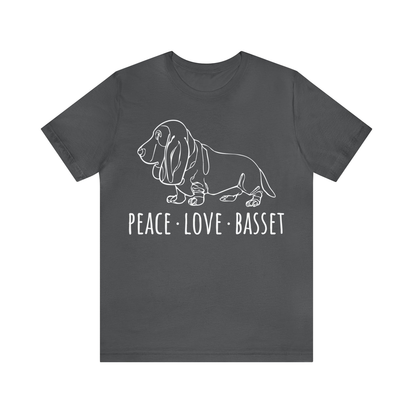 Peace Love Basset T-Shirt