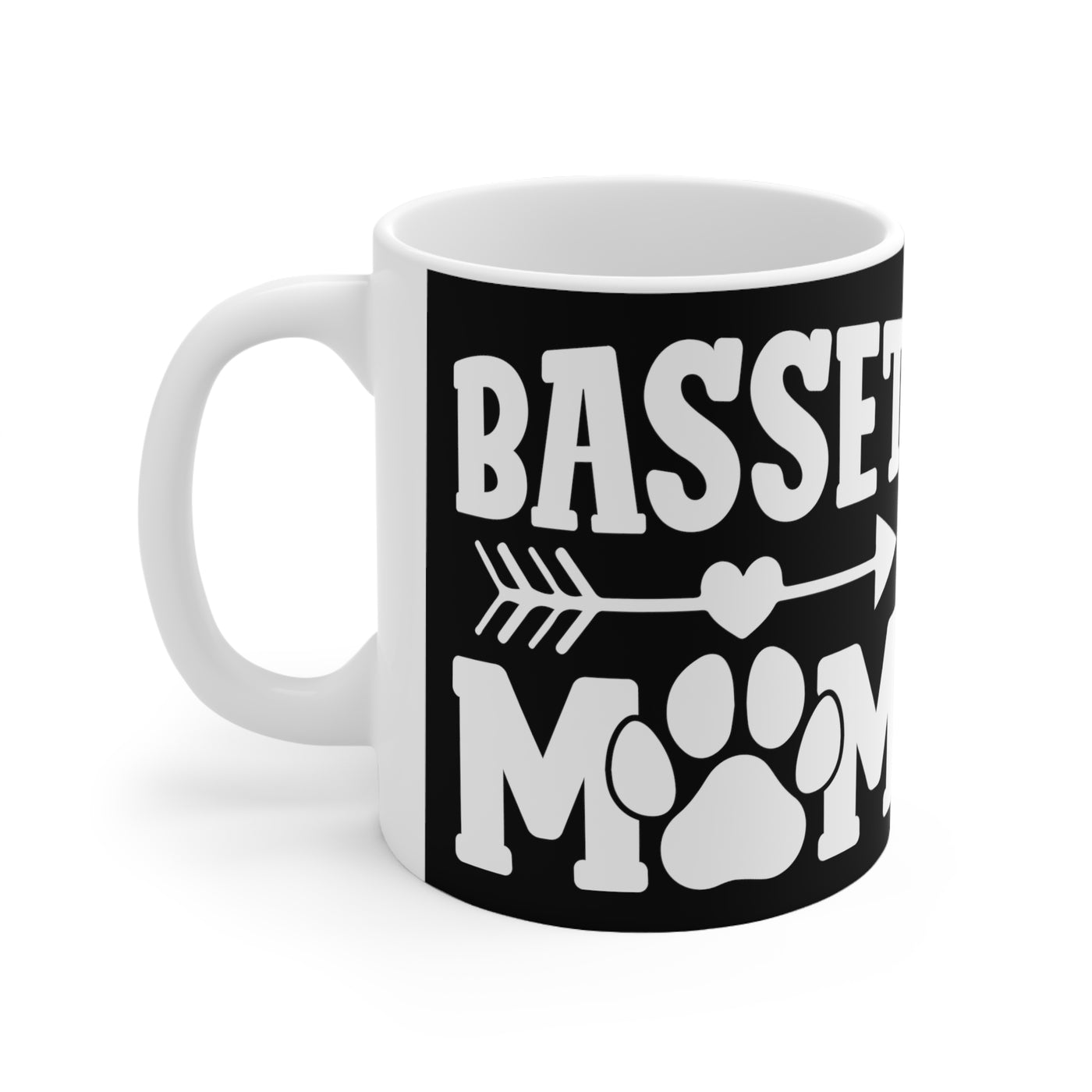 Basset Mom Ceramic Mug