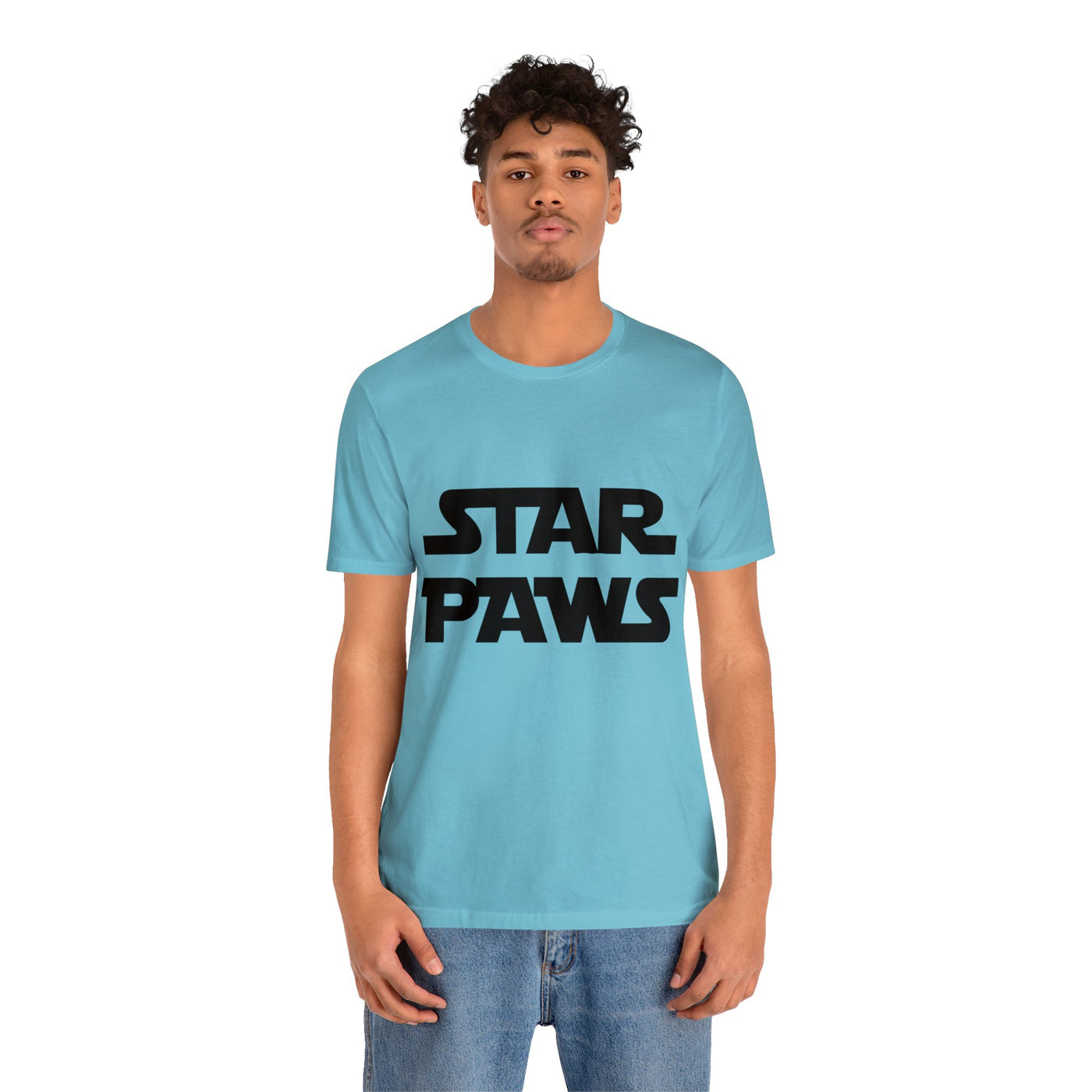 Star Paws Black Print T-Shirt