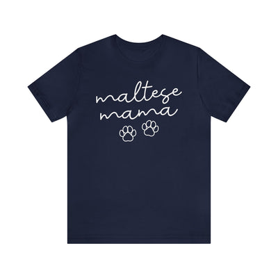 Maltese Mama Script T-Shirt
