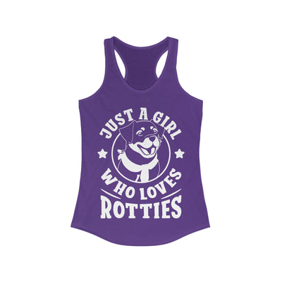 Just A Girl Who Loves Rotties Tank Top