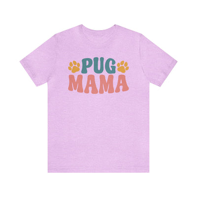 Pug Mama Colored Print T-Shirt