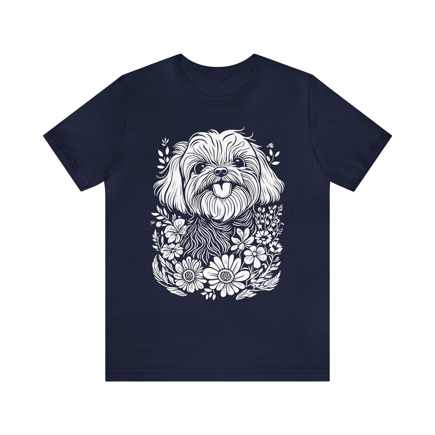 Maltese Floral T-Shirt
