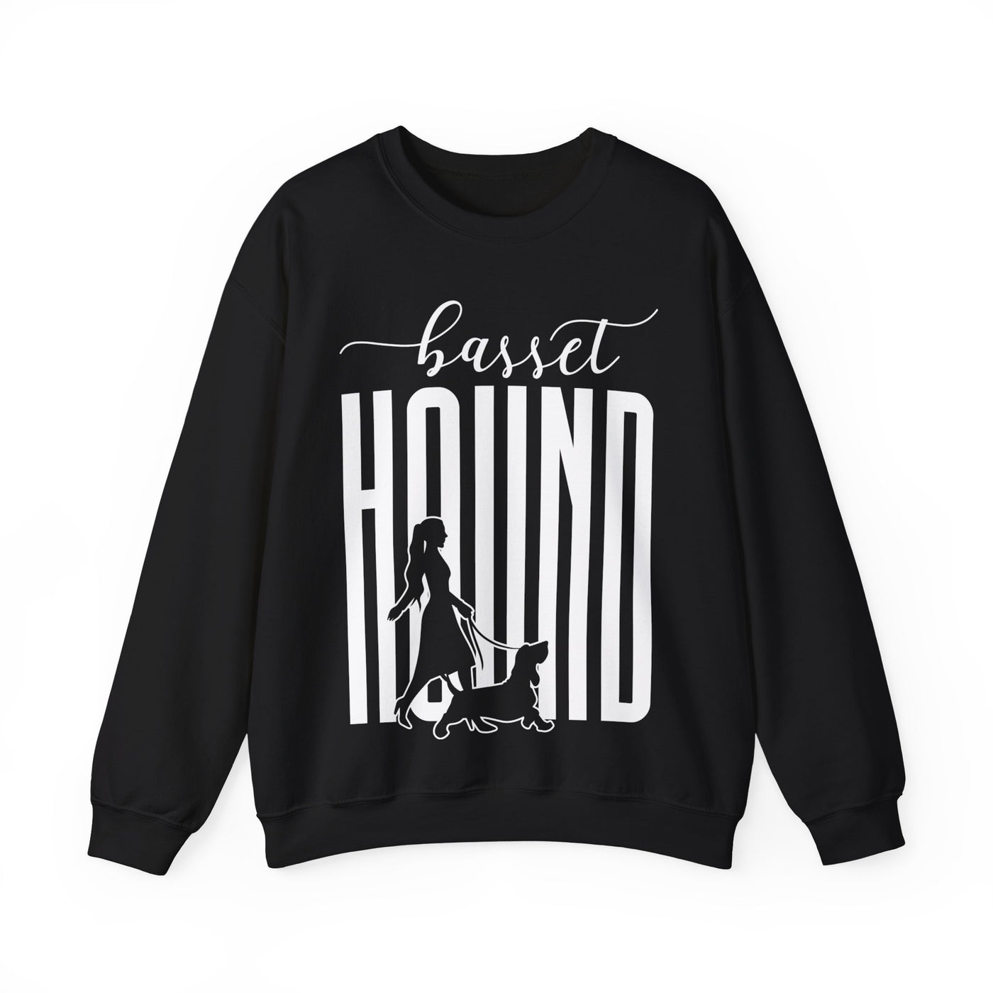 Basset Hound Dog Walking Sweatshirt