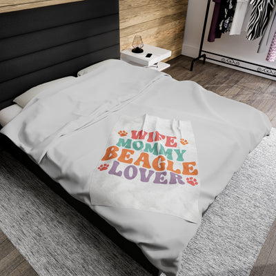 Wife Mommy Beagle Lover Blanket