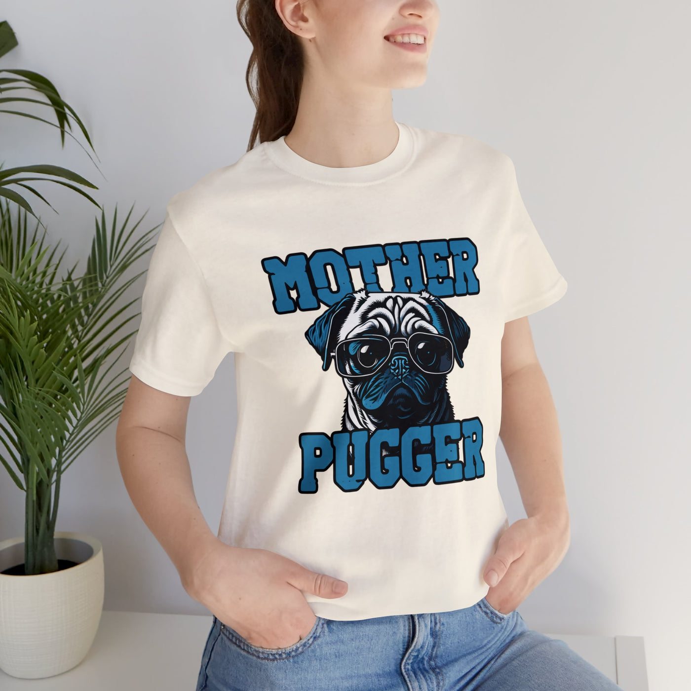 Mother Pugger Colored Print T-Shirt