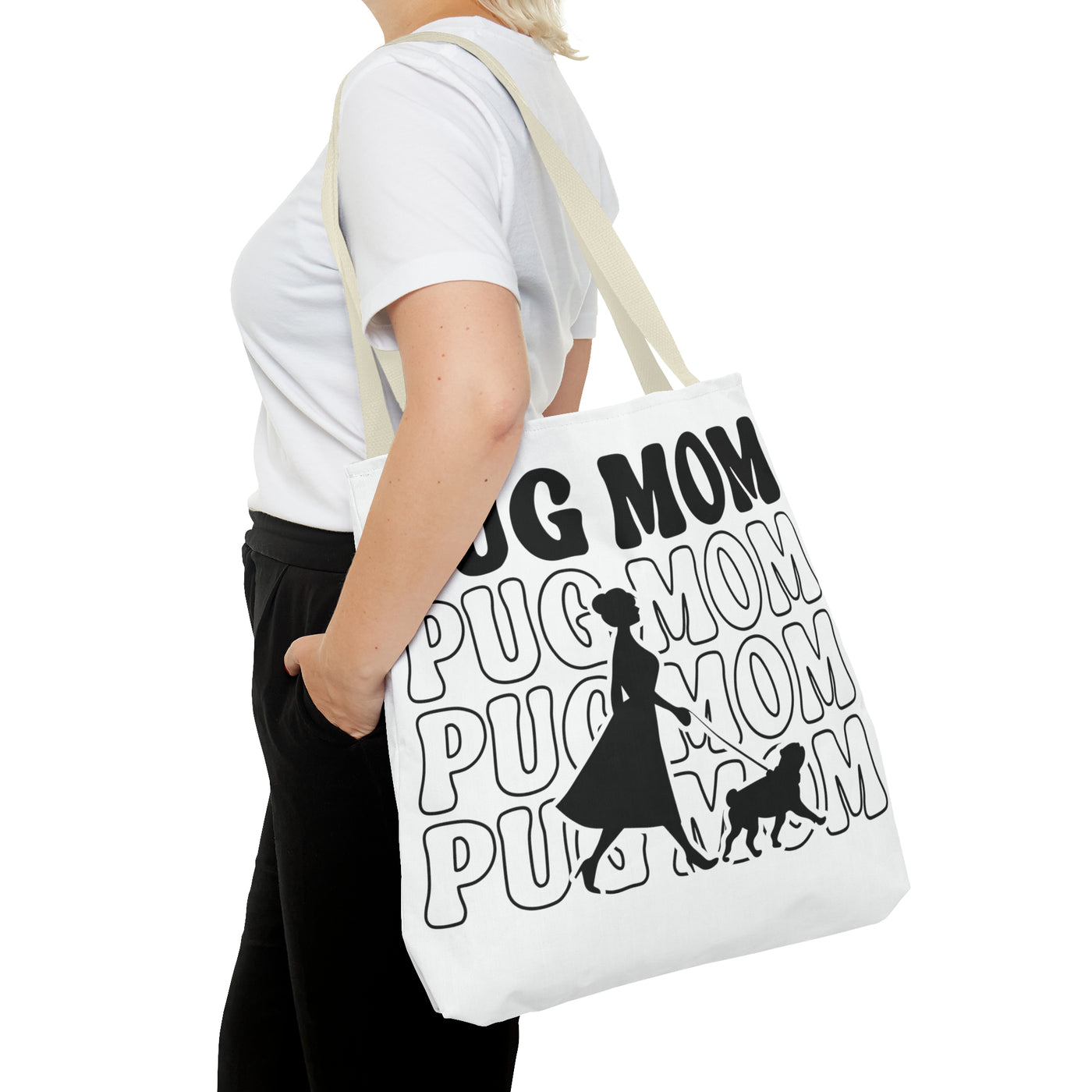 Pug Mom Walking Tote Bag