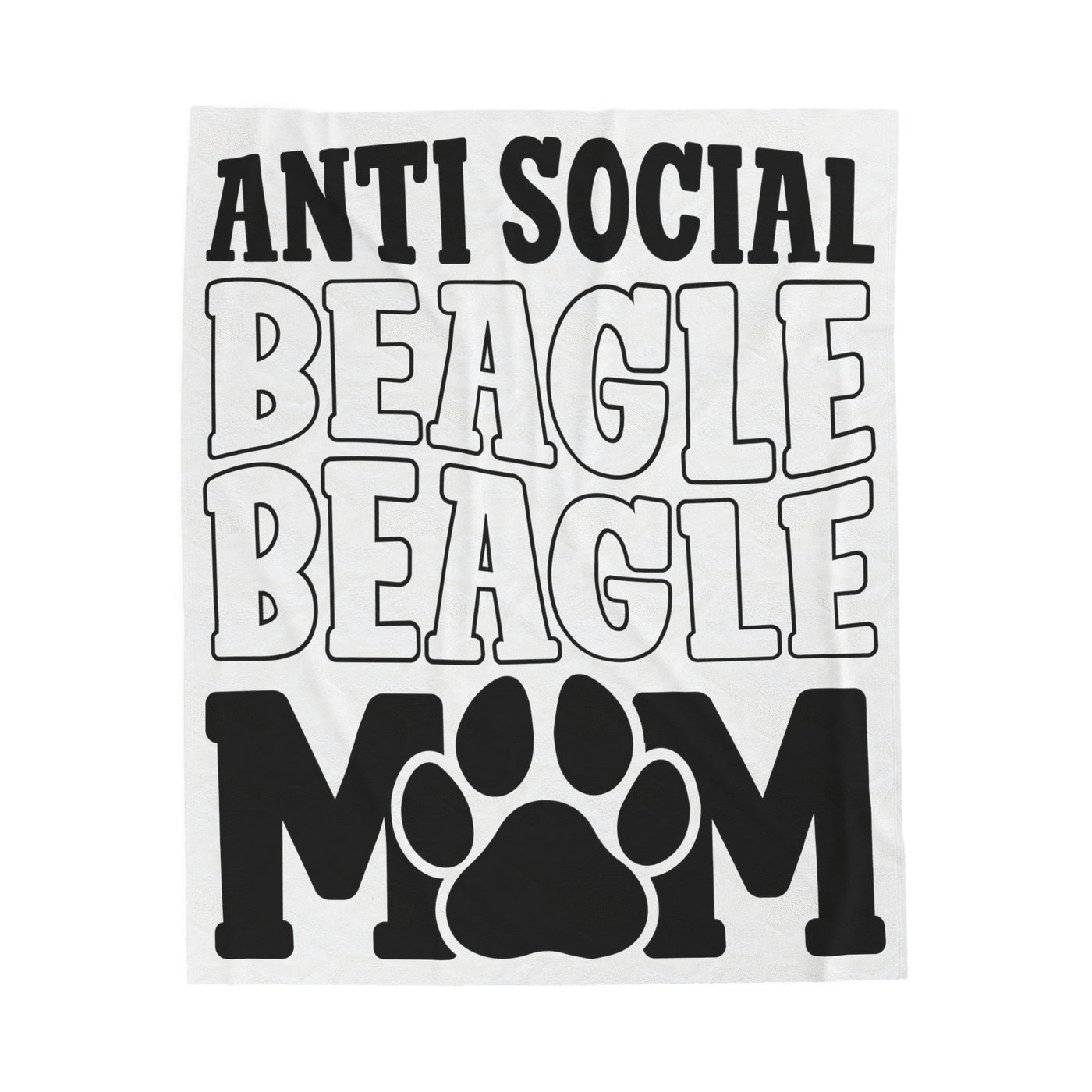 Antisocial Beagle Mom Blanket