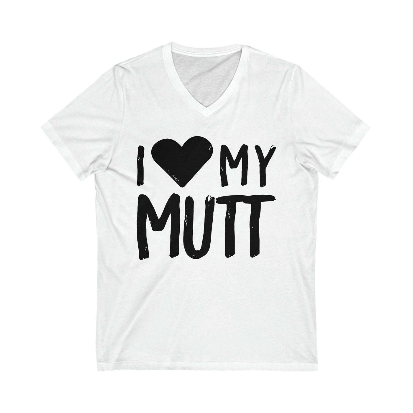I Love My Mutt V-Neck