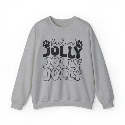 Feelin' Jolly Black Print Sweatshirt