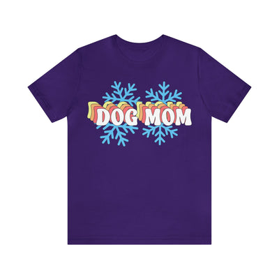 Winter Dog Mom Colored Print T-Shirt