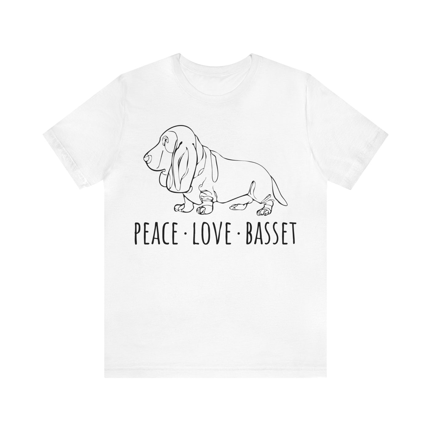 Peace Love Basset T-Shirt