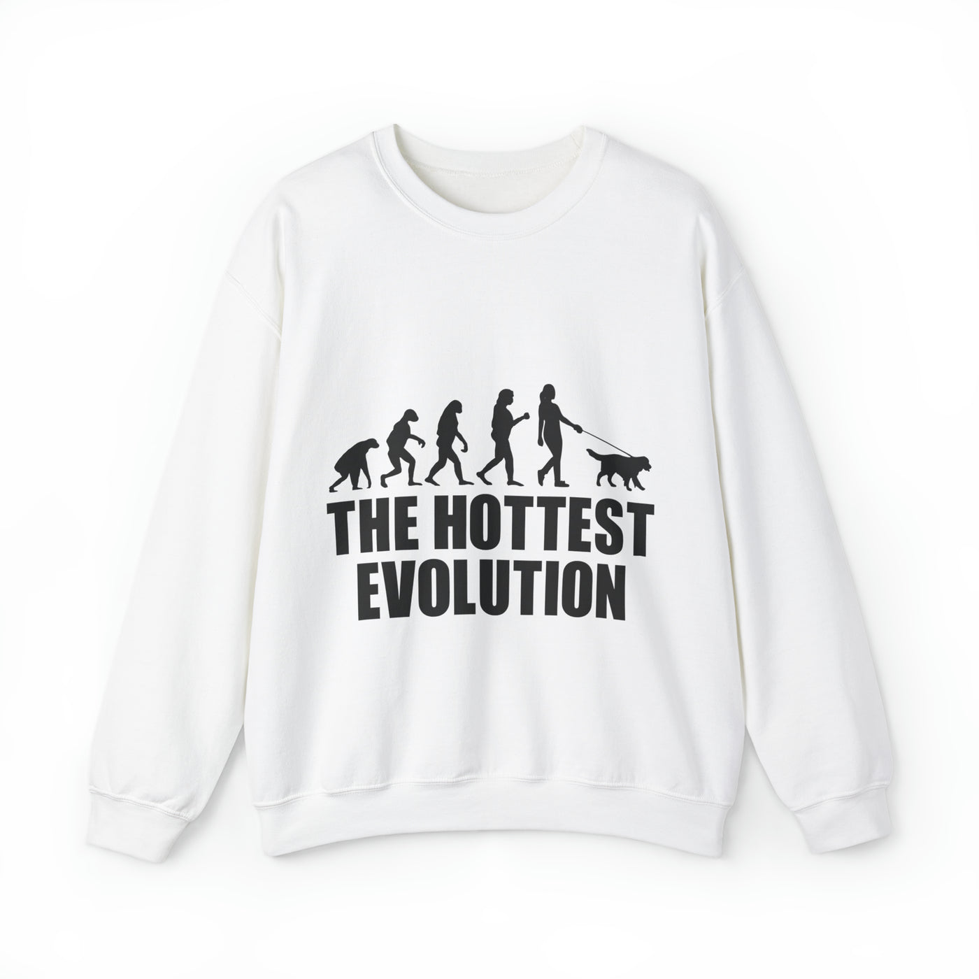 Dog mom evolution Black Print Sweatshirt