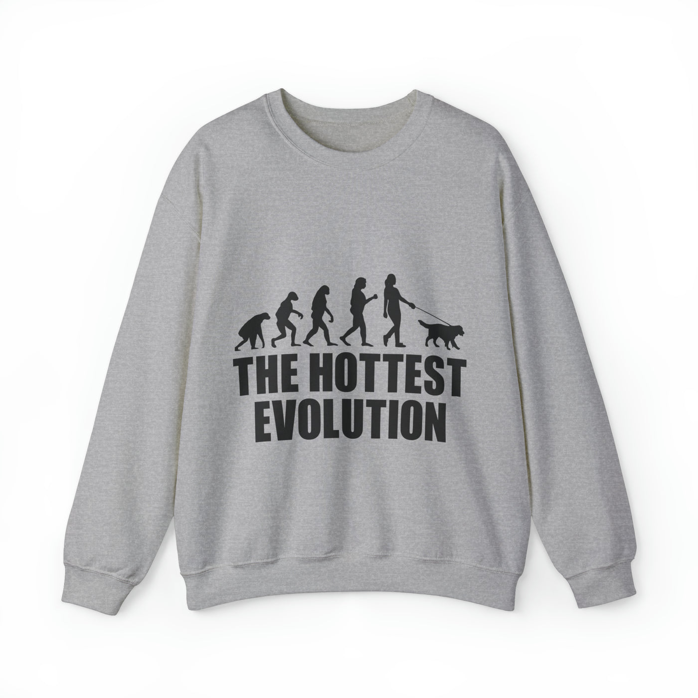 Dog mom evolution Black Print Sweatshirt