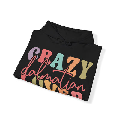 Crazy Dalmatian Lover Colored Print Hoodie