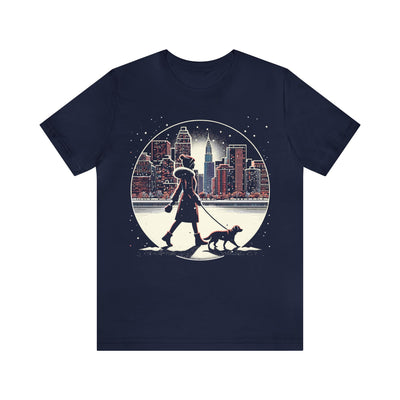 Winter Dog Walking T-Shirt