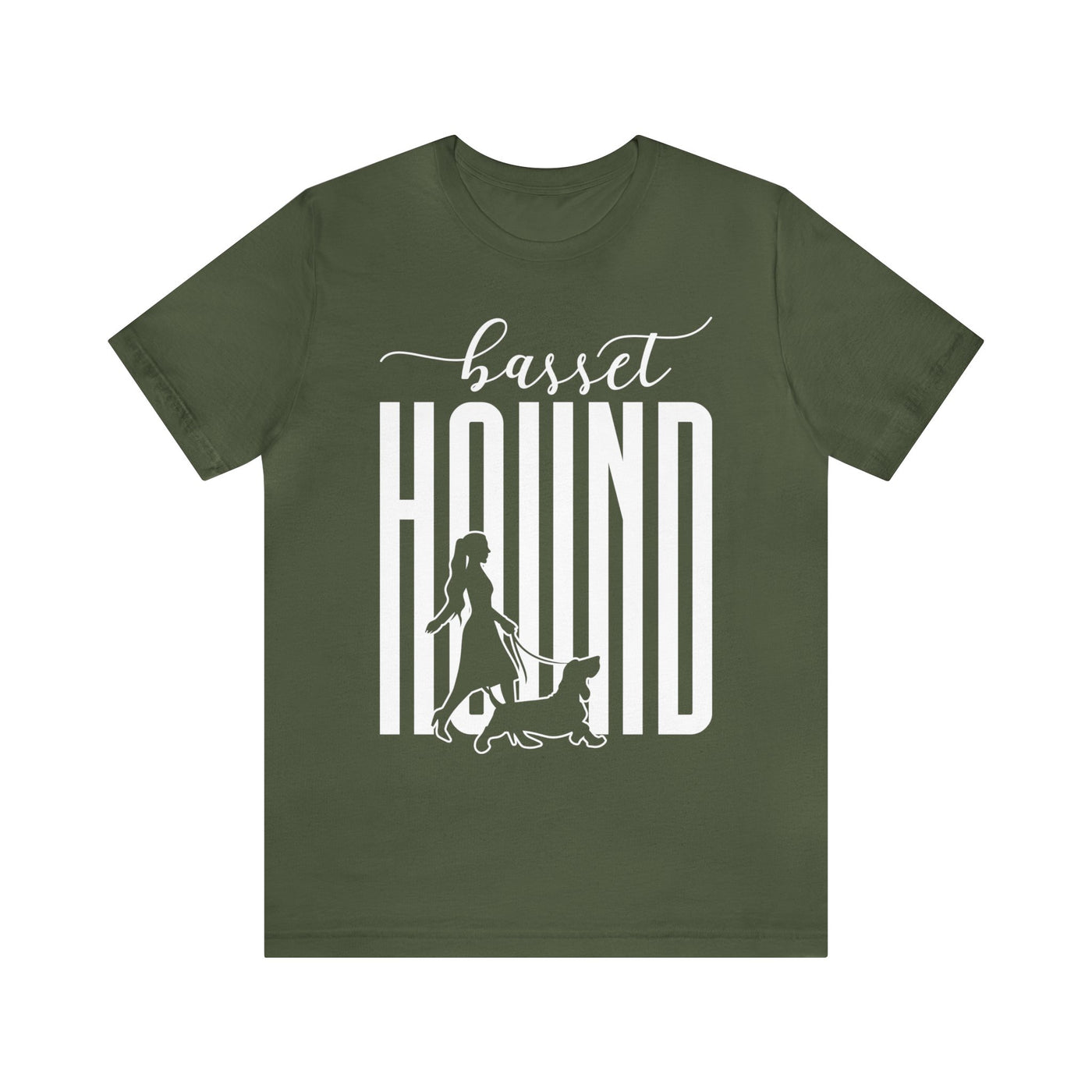 Basset Hound Dog Walking T-Shirt