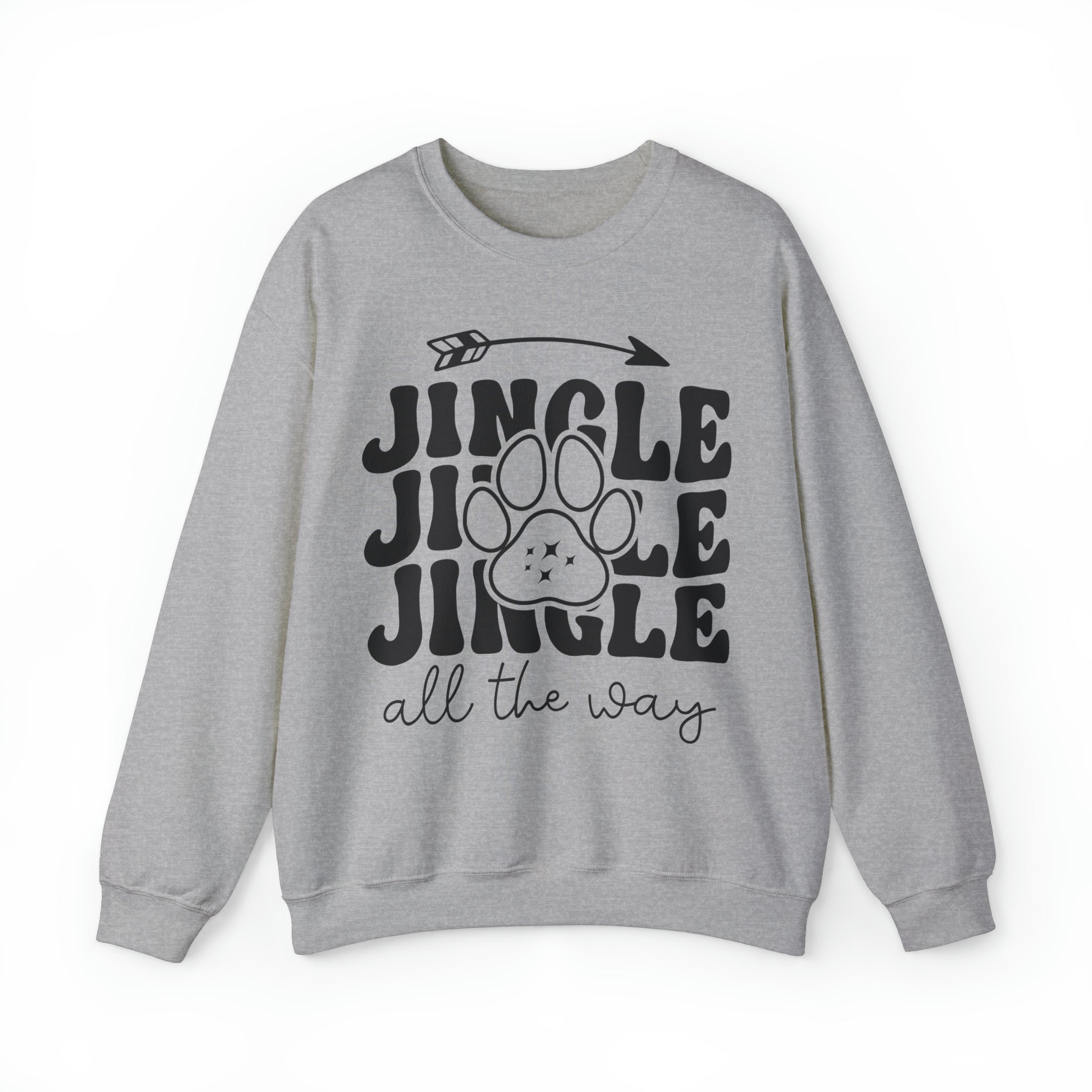 Jingle All the Way Black Print Sweatshirt