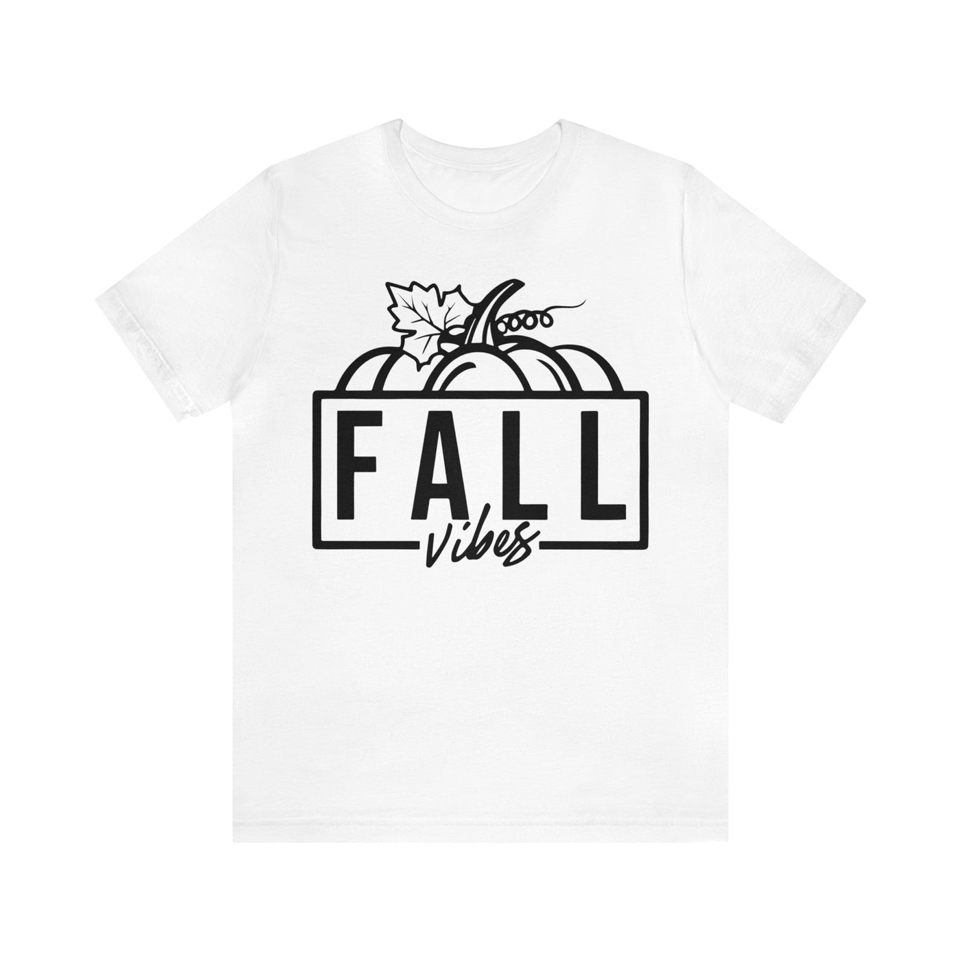 Fall Vibes Black Print T-Shirt
