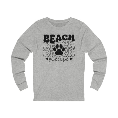 Beach Please Black Print Longsleeve