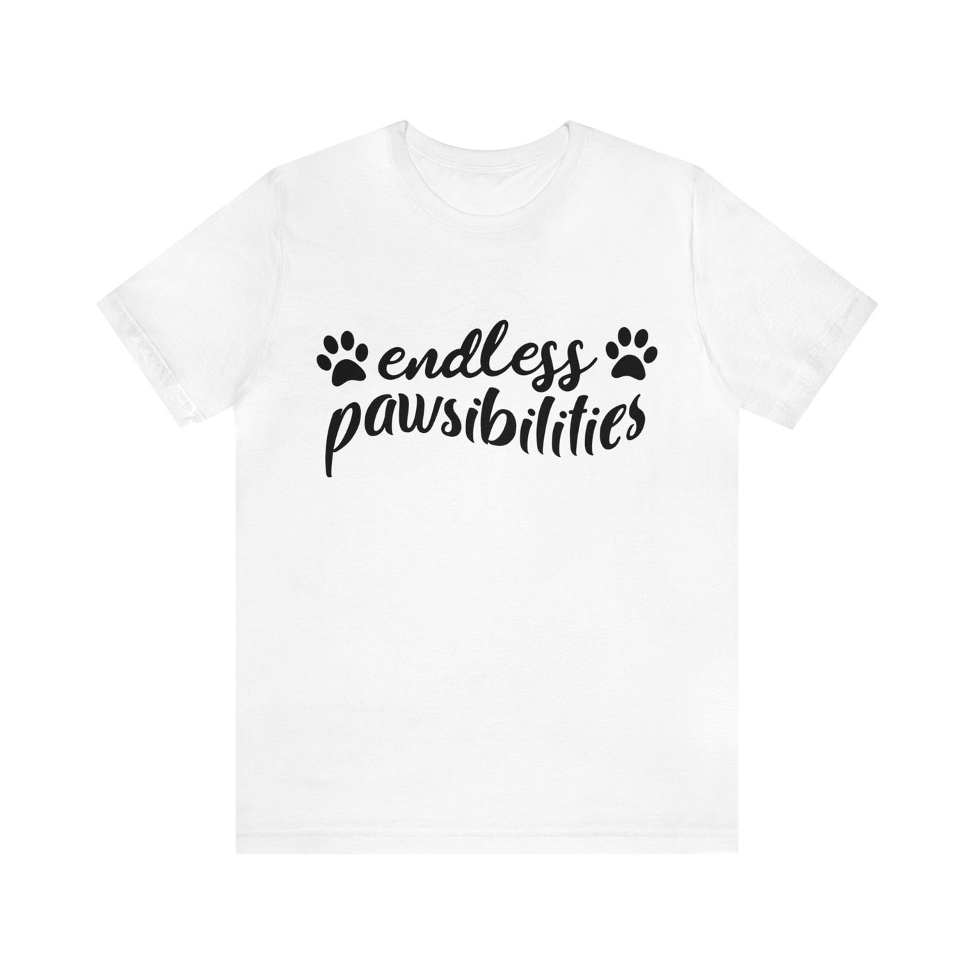 Endless Pawsibilities Black Print T-Shirt