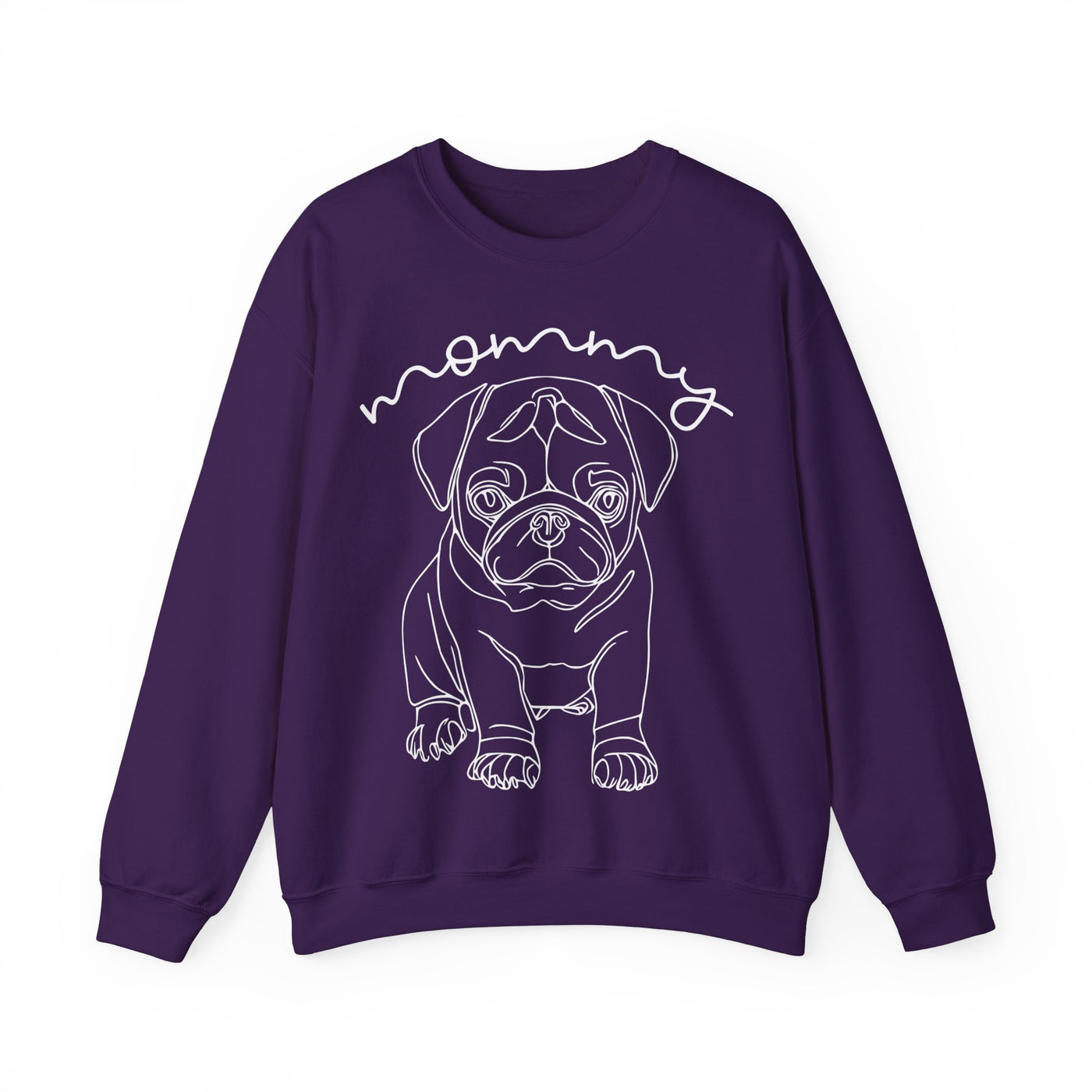 Pug Mommy Line Art Sweatshirt