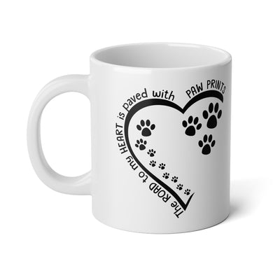 The Way To My Heart Is Paved With Paw Prints Mug
