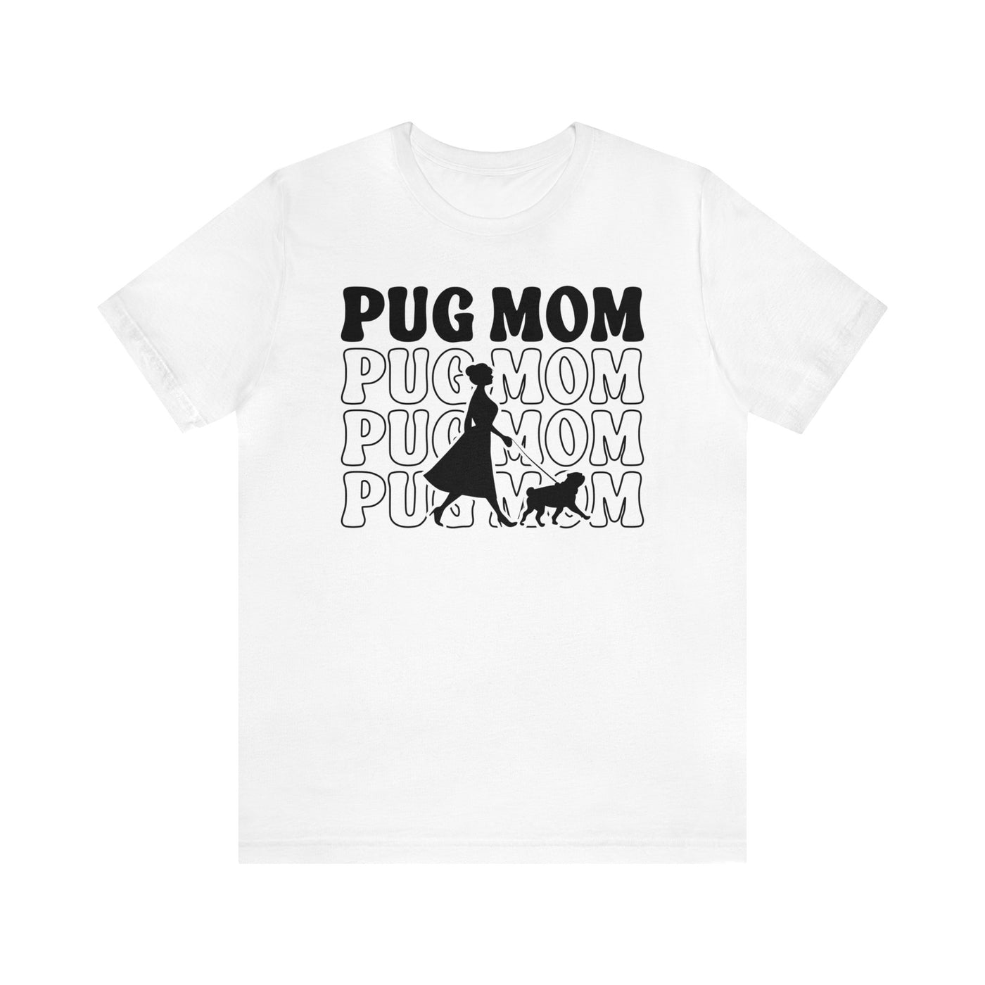 Pug Mom Walking T-Shirt