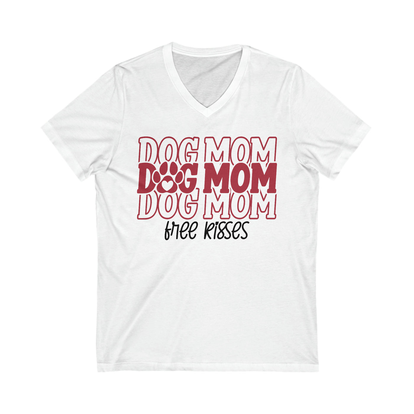 Dog Mom Free Kisses V-Neck