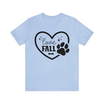 Love Fall Black Print T-Shirt