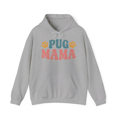Pug Mama Colored Print Hoodie