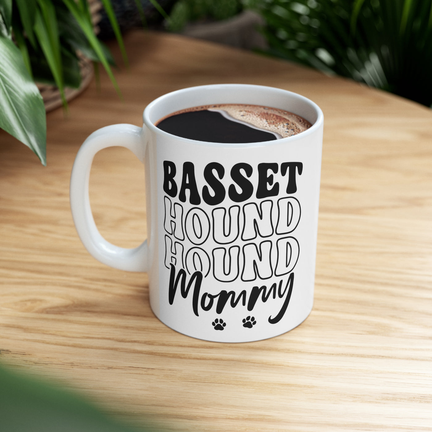 Basset Hound Mommy Ceramic Mug