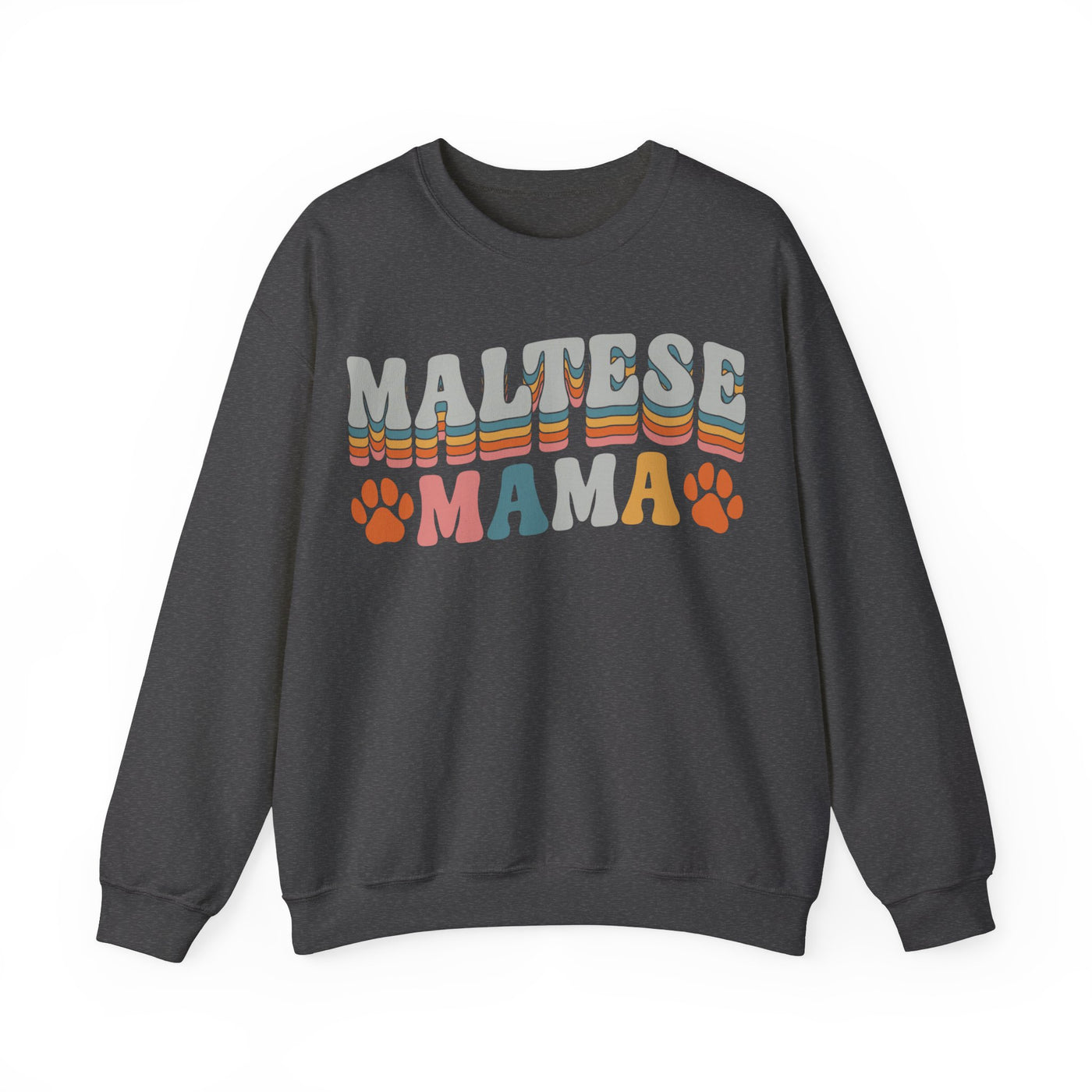 Maltese Mama Colored Print Sweatshirt