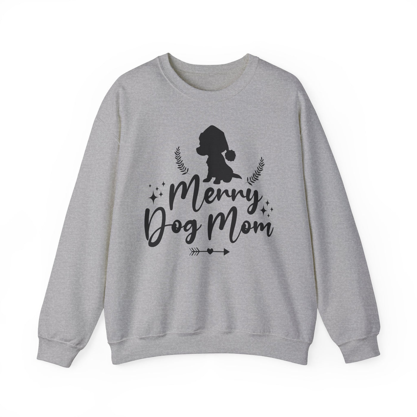 Merry Dog Mom Black Print Sweatshirt