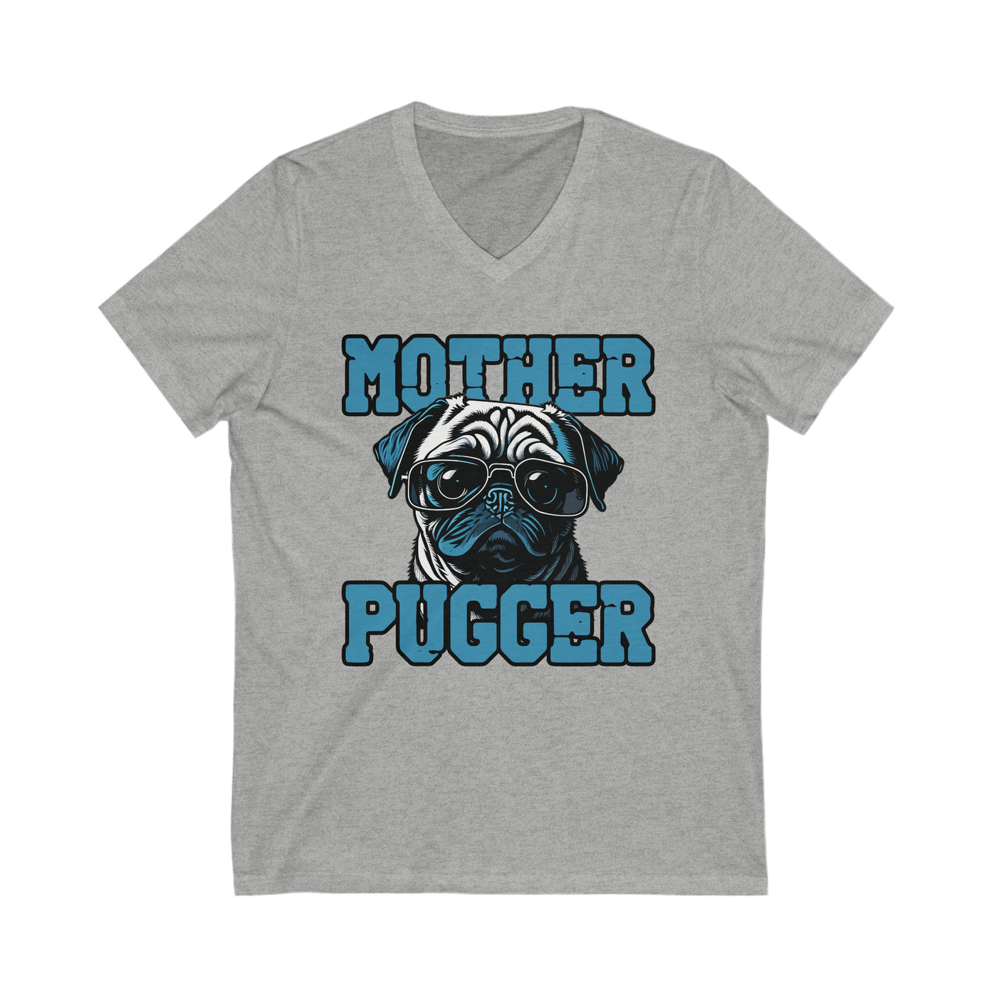 Mother Pugger Colored Print V-Neck