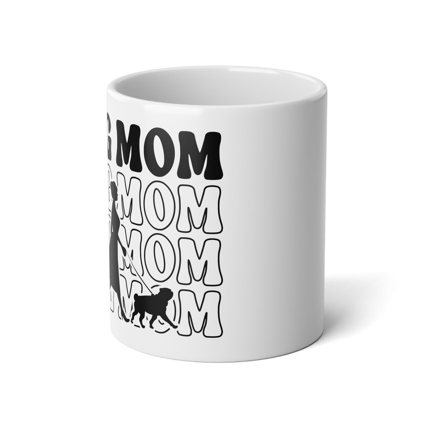 Pug Mom Walking Mug