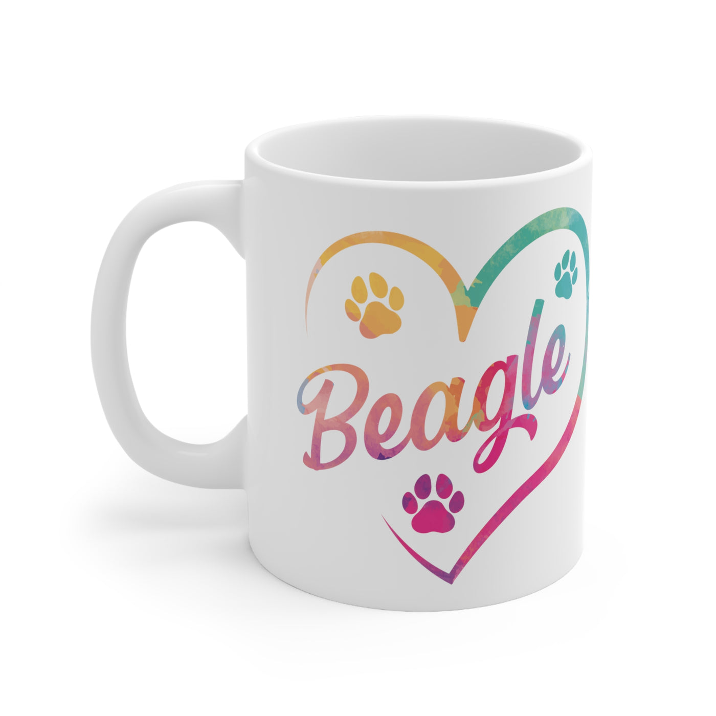 Heart Beagle Mug