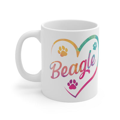 Heart Beagle Mug