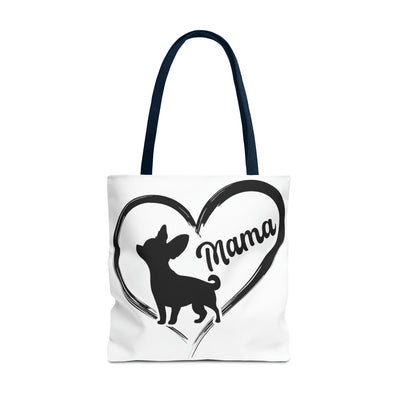 Chihuahua Mama Heart Tote Bag