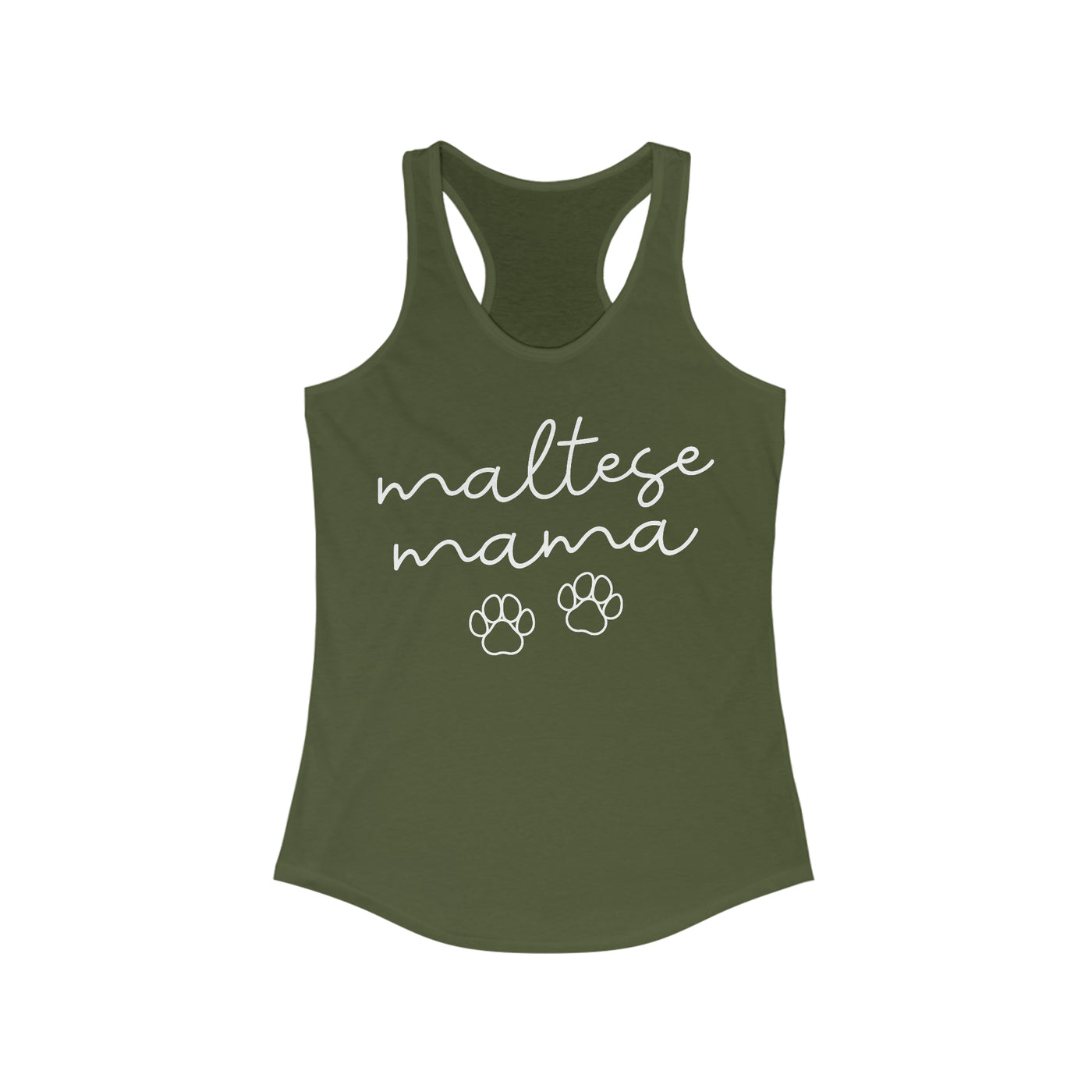 Maltese Mama Script Tank Top