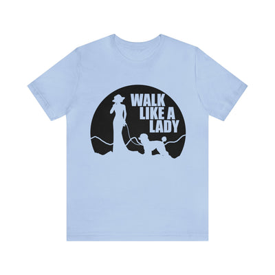 Walk Like A Lady Black Print T-Shirt