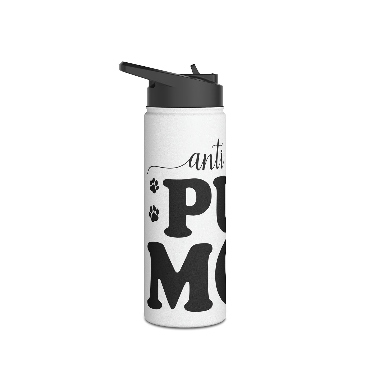 Anti Social Pug Mom Water Bottle