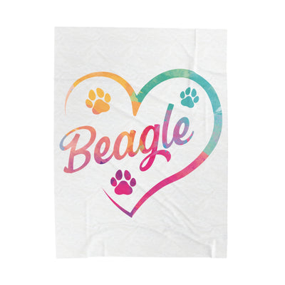 Heart Beagle Blanket