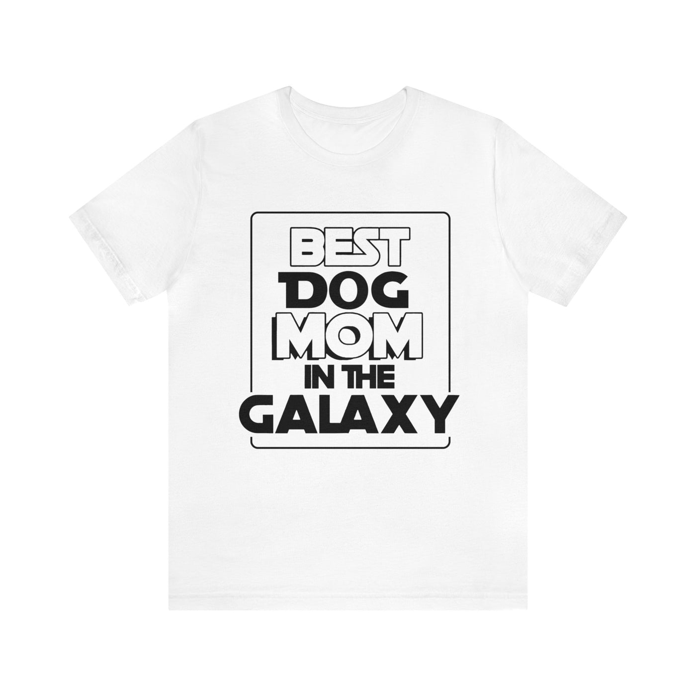 Best Dog Mom In The Galaxy Black Print T-Shirt